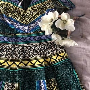 ANTHROPOLOGIE TRIBAL PRINT DRESS